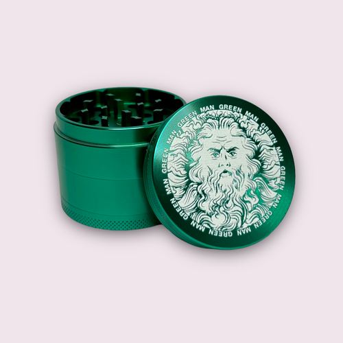 Green Man 4 Piece Aluminum Grinder