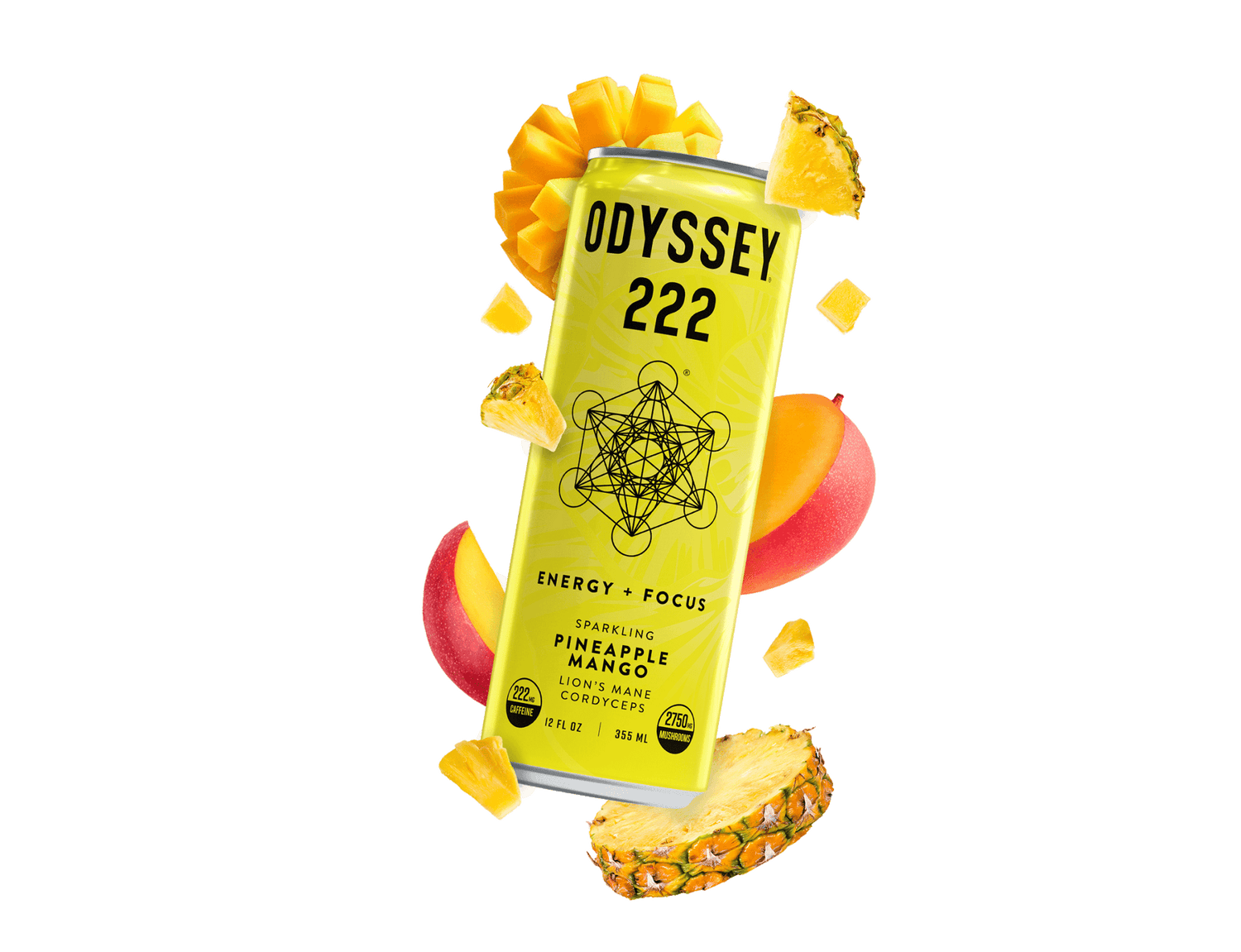 Odyssey Elixir 222 Mushroom Sparking Energy 12 pack