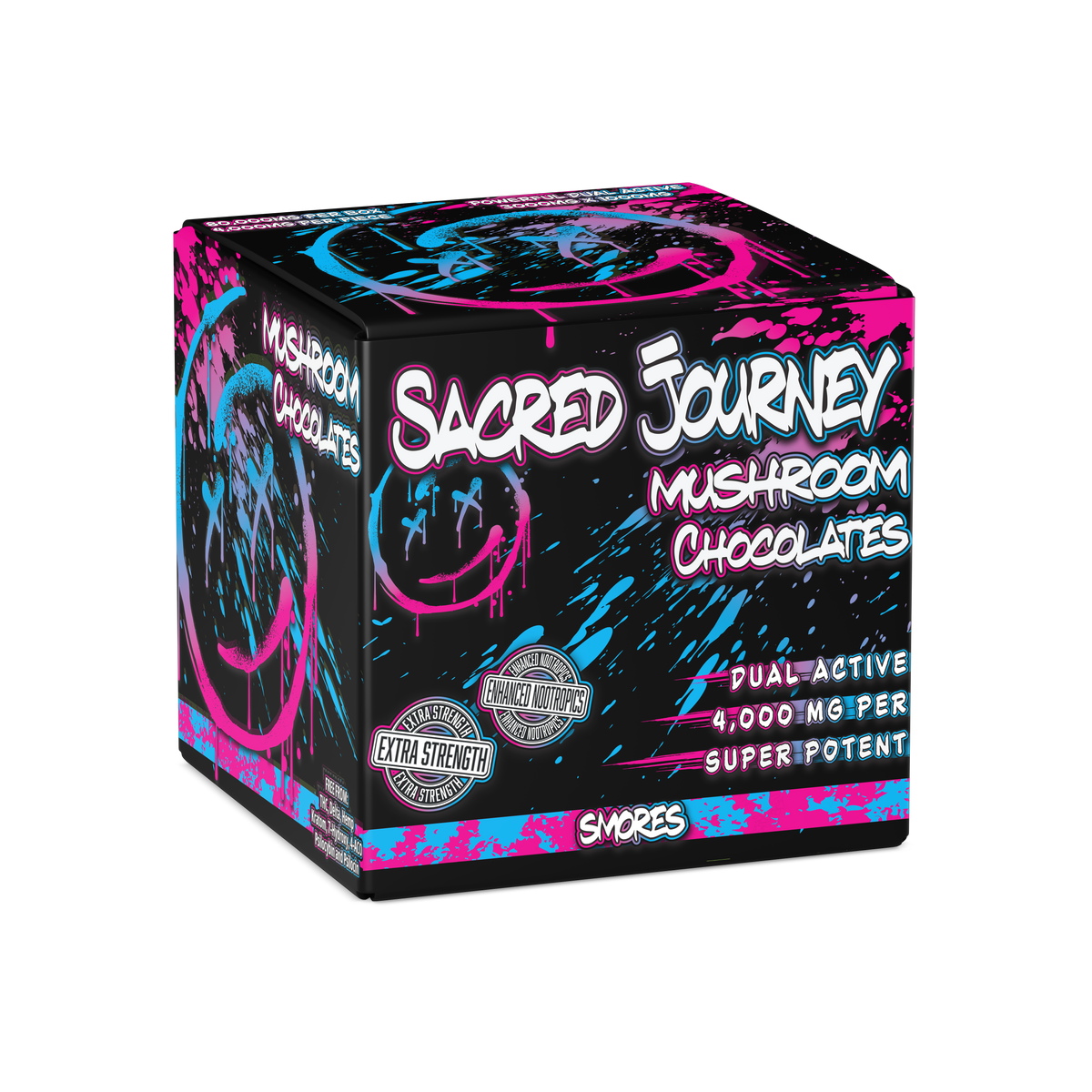 Sacred Journey Mega Dose Mushroom Chocolate Singles 20ct