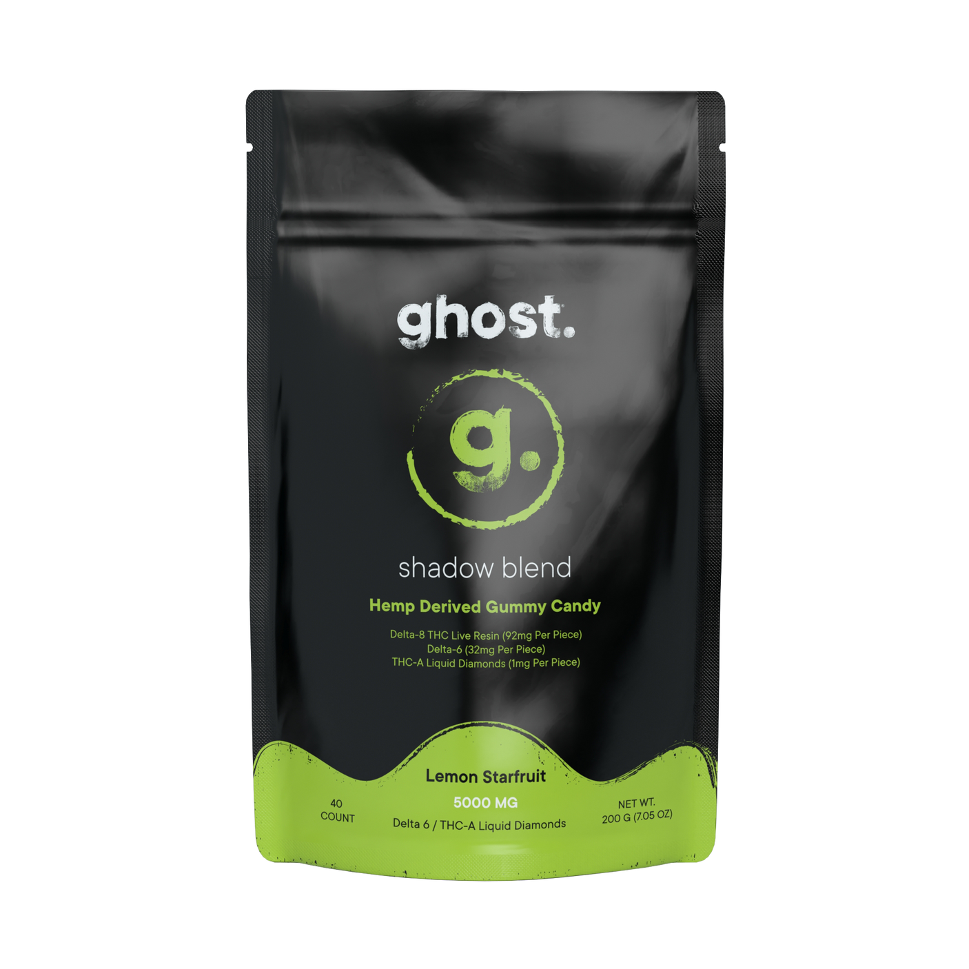 Ghost Delta-6 + THCa + Liquid Diamonds Gummies 5000mg / 40ct