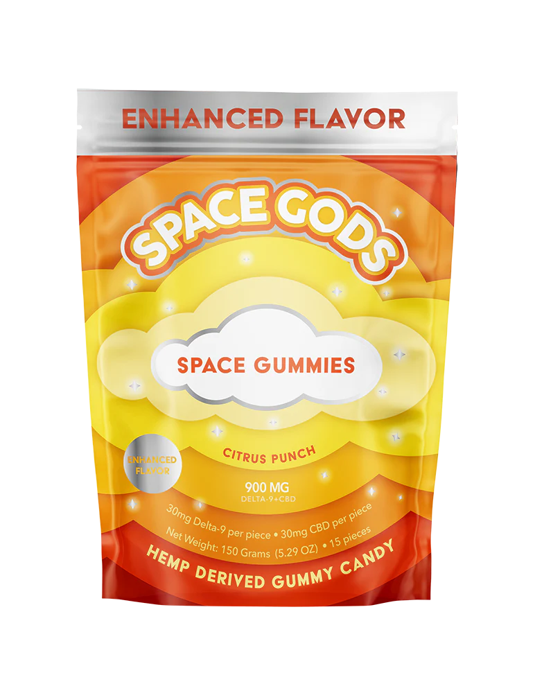 Space Gods D9 + CBD Gummies 900mg/15ct