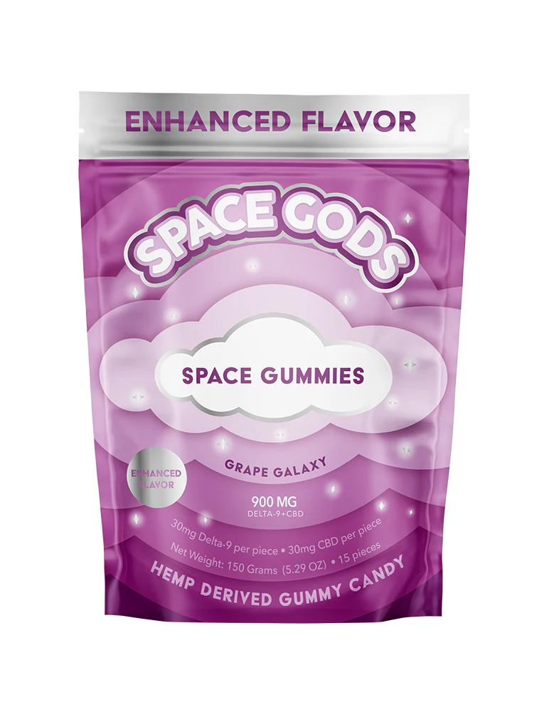 Space Gods D9 + CBD Gummies 900mg/15ct