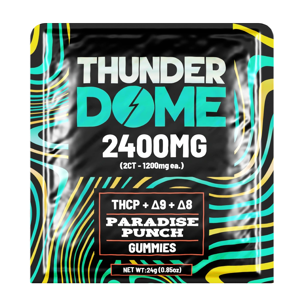 Thunder Dome D8 + D9 + THC-P Gummies 2400mg/2ct