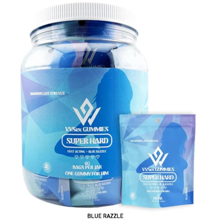 VVSex Super Hard Gummies Display 60ct