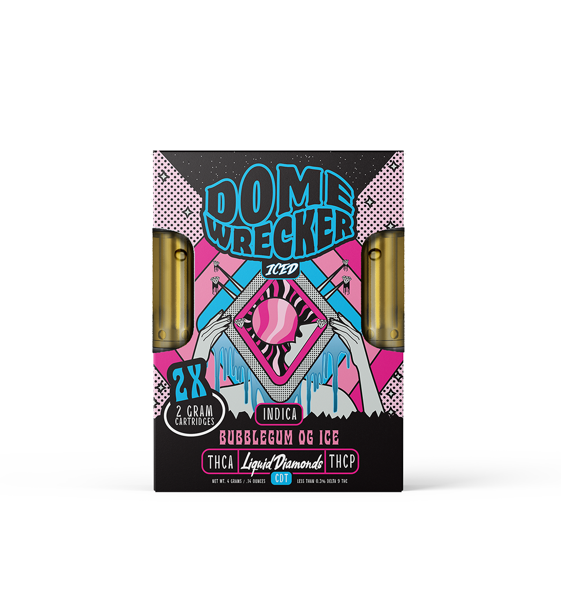 Dome Wrecker THCa + THC-P Liquid Diamond Cartridges 2g x 2ct