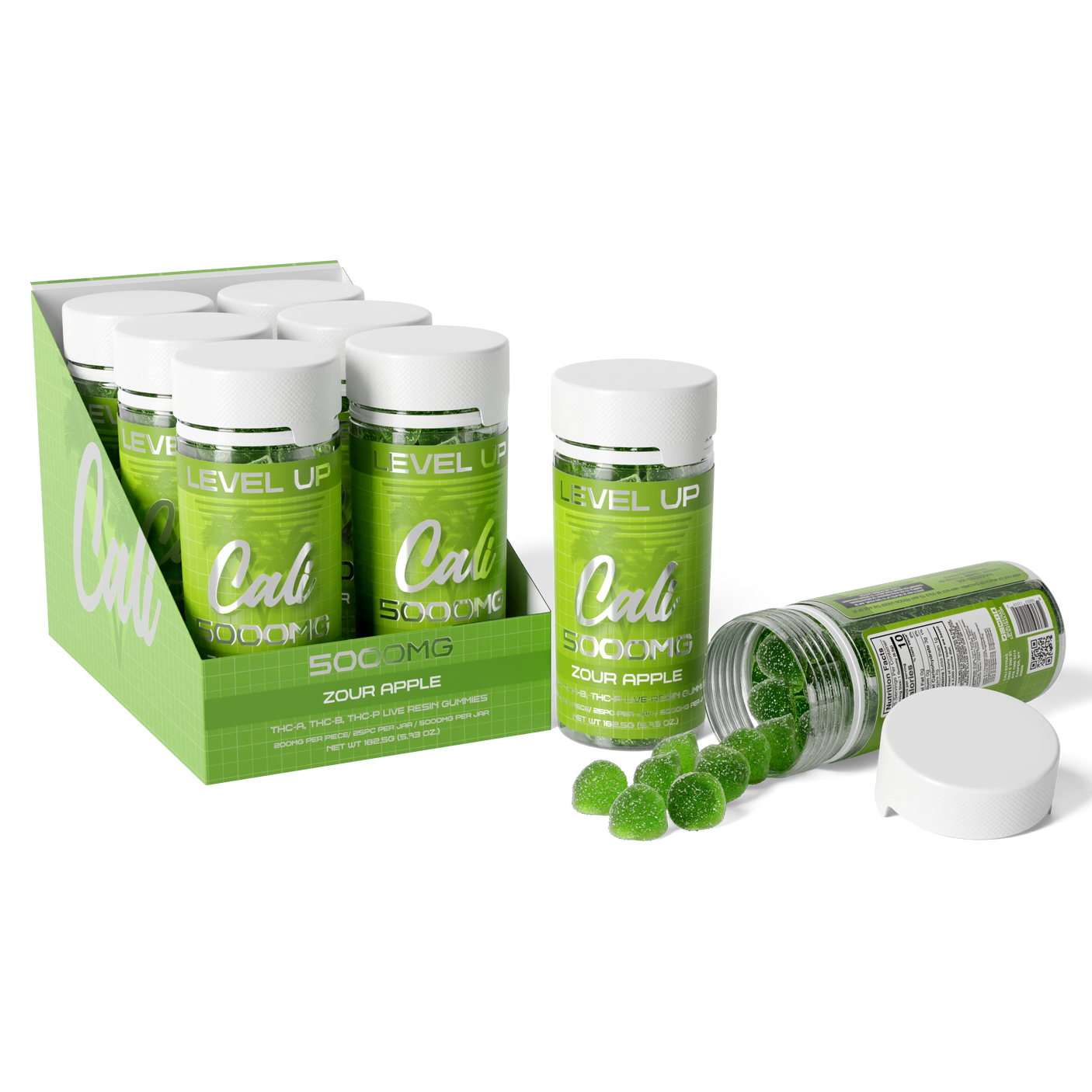 Cali Level Up Gummies 5000mg/25ct