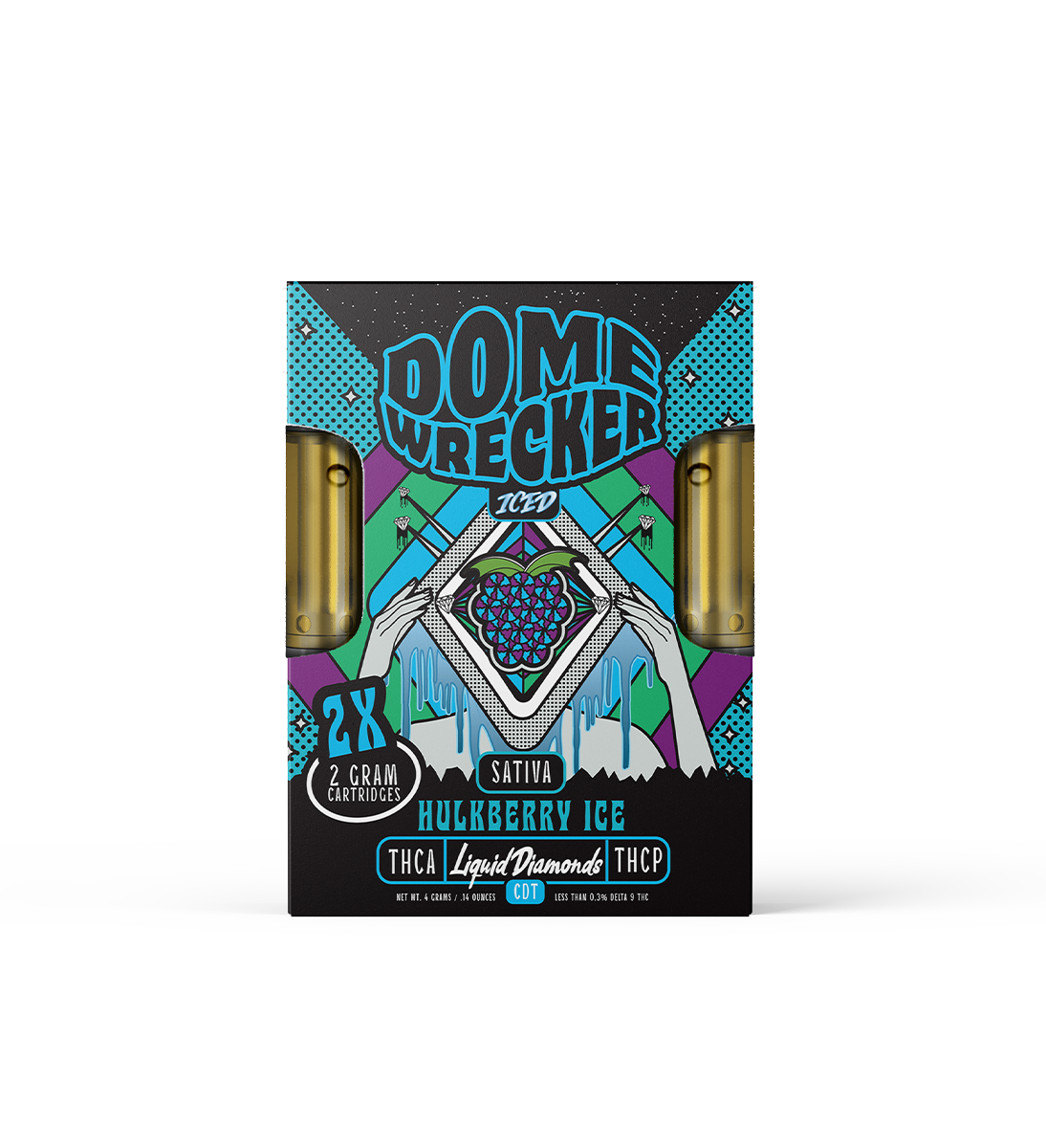 Dome Wrecker THCa + THC-P Liquid Diamond Cartridges 2g x 2ct