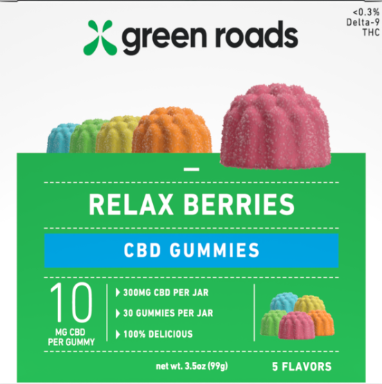 Green Roads Relax Berries 30ct