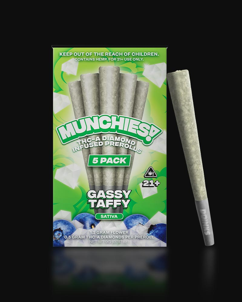 Delta Munchies THCa Diamond Infused Preroll 1 Gram 5ct