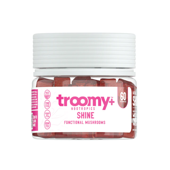 Troomy Shine: Biotin + Collagen + Tremella Mushroom Gummies