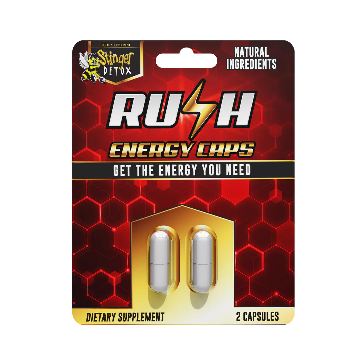 Stinger Rush Energy Capsules 2ct