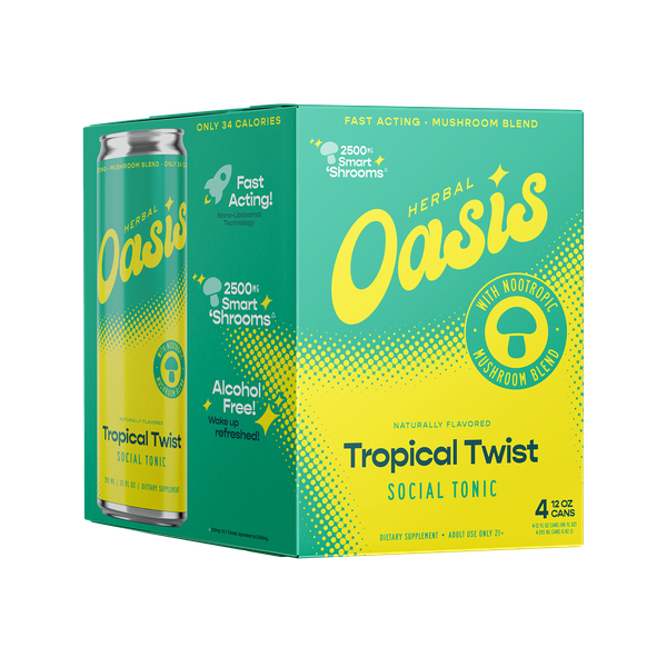 Herbal Oasis Mushroom Tonic 12oz 4 Pack