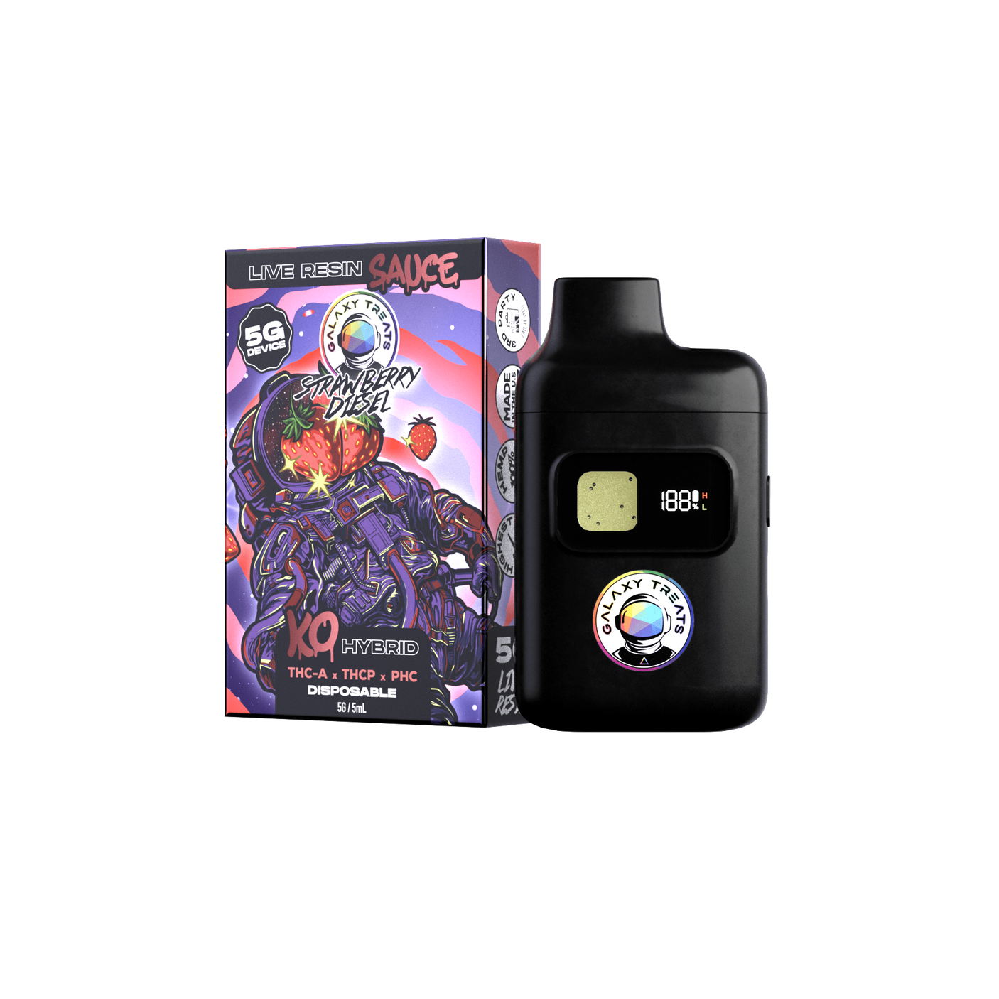 Galaxy Treats THCa + THC-P + PHC Disposable 5 gram