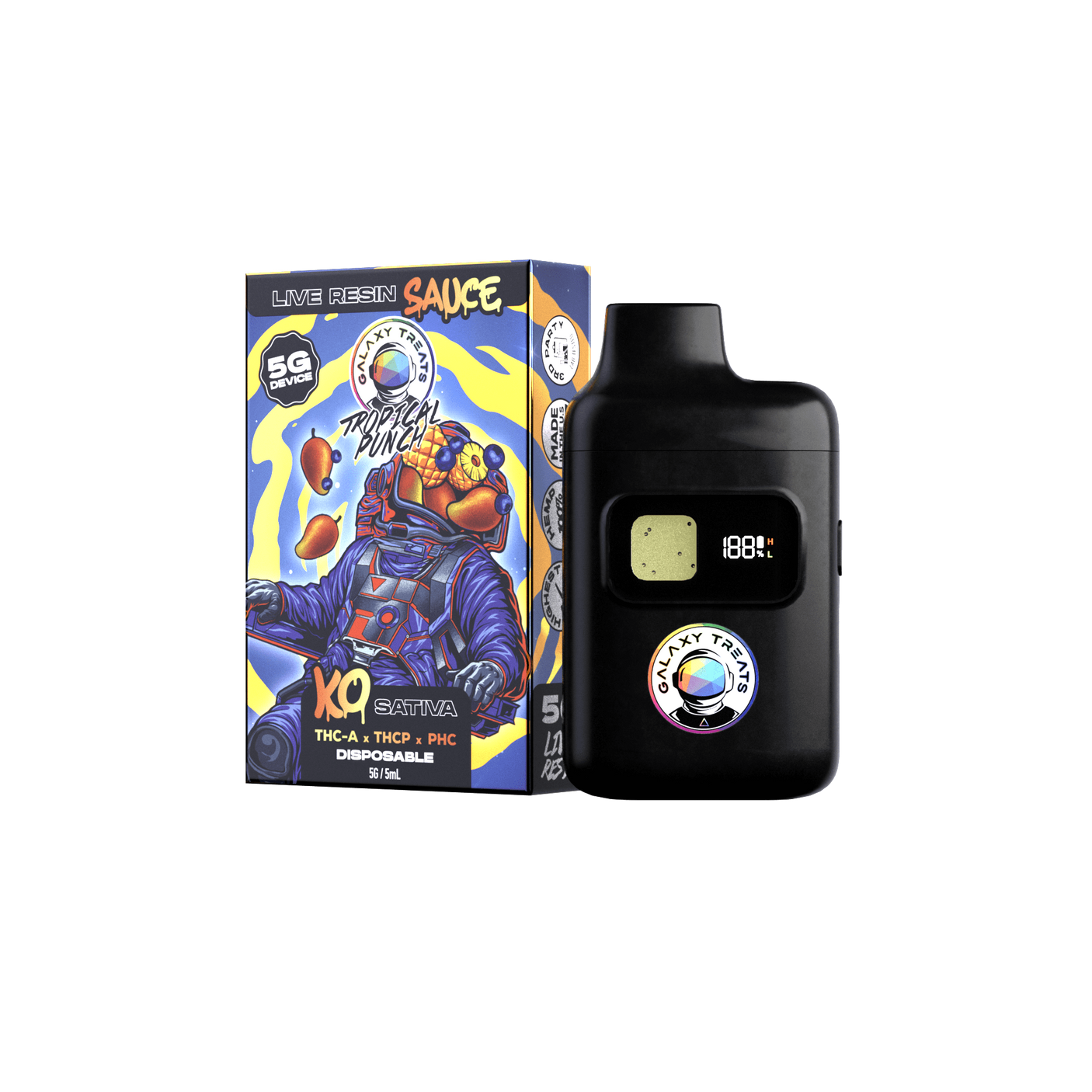 Galaxy Treats THCa + THC-P + PHC Disposable 5 gram
