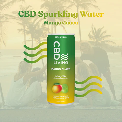 CBD Living Sparkling Water 12oz
