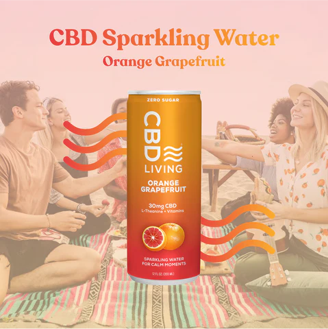 CBD Living Sparkling Water 12oz