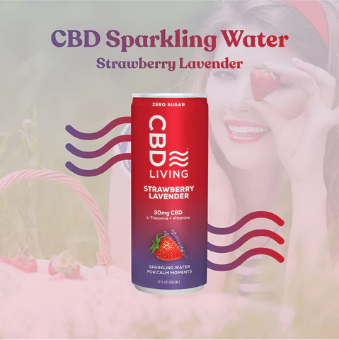 CBD Living Sparkling Water 12oz