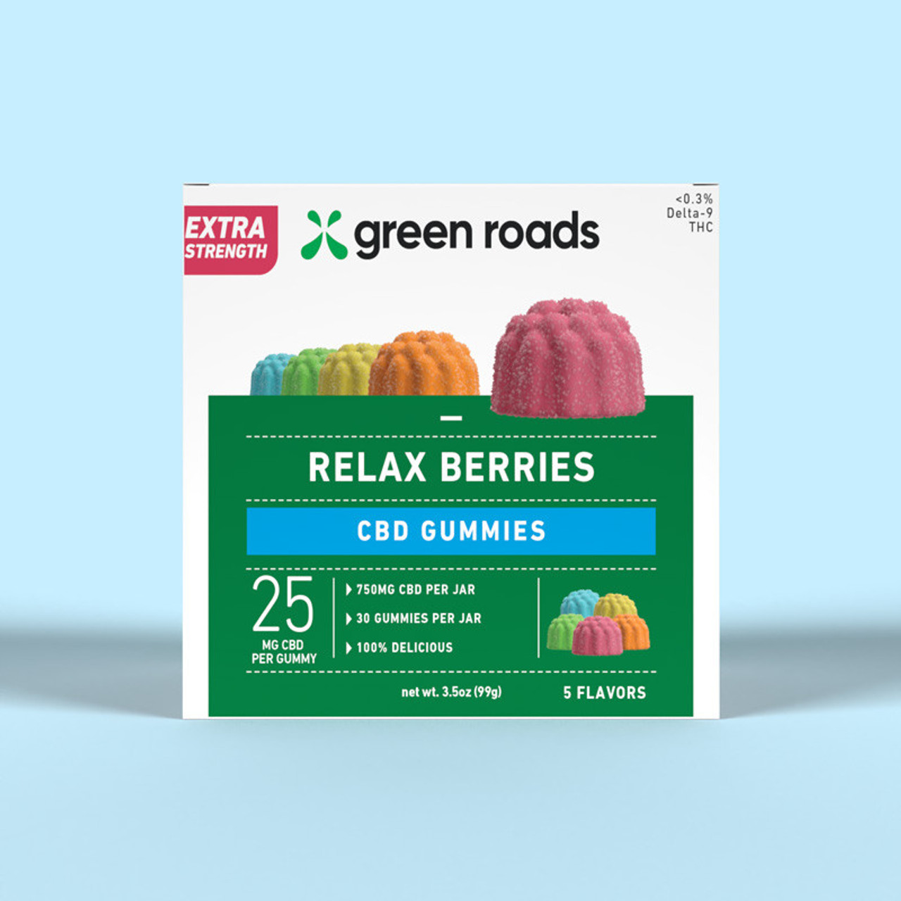 Green Roads Relax Berries 30ct