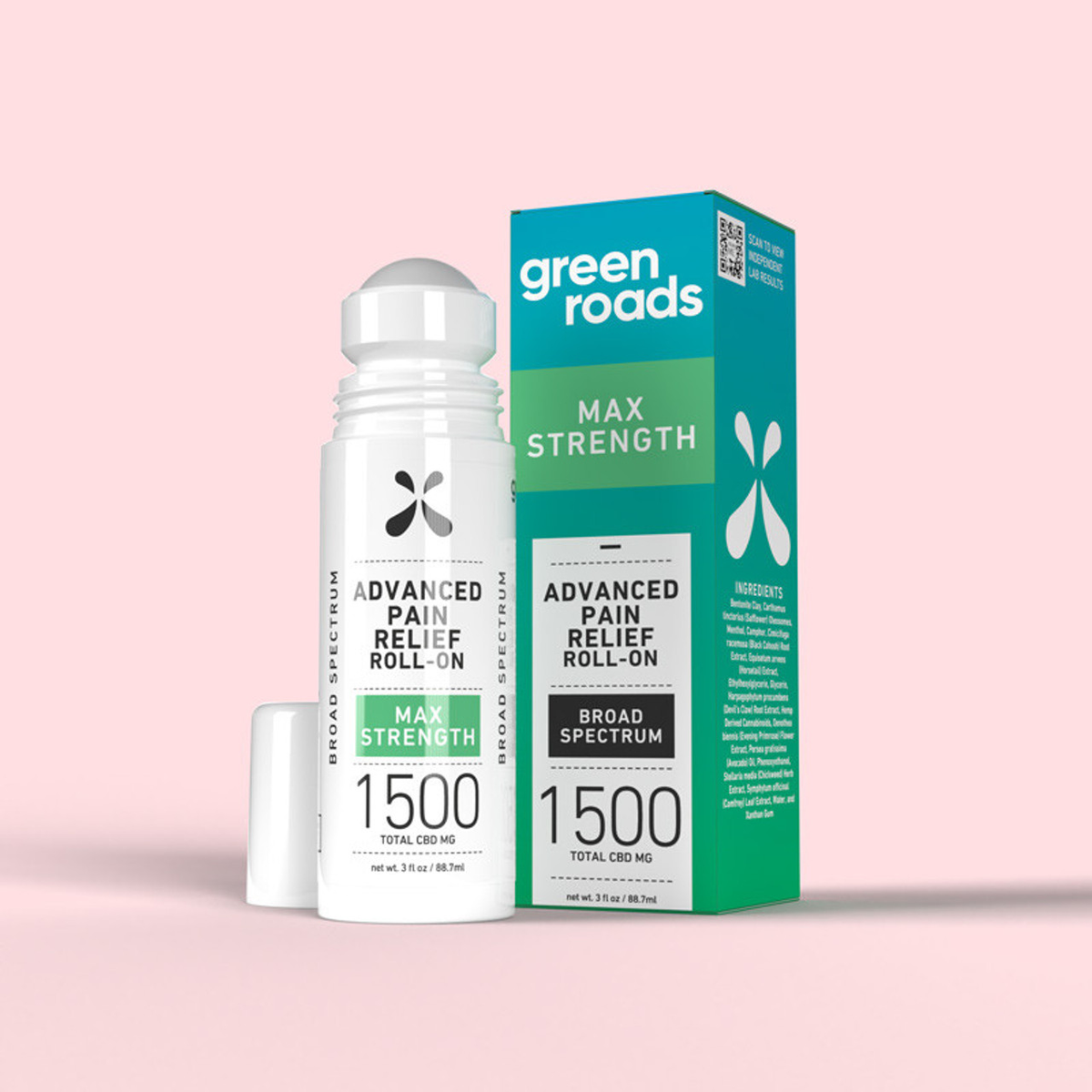 Green Roads Advanced Pain Relief Roll-on 3oz.