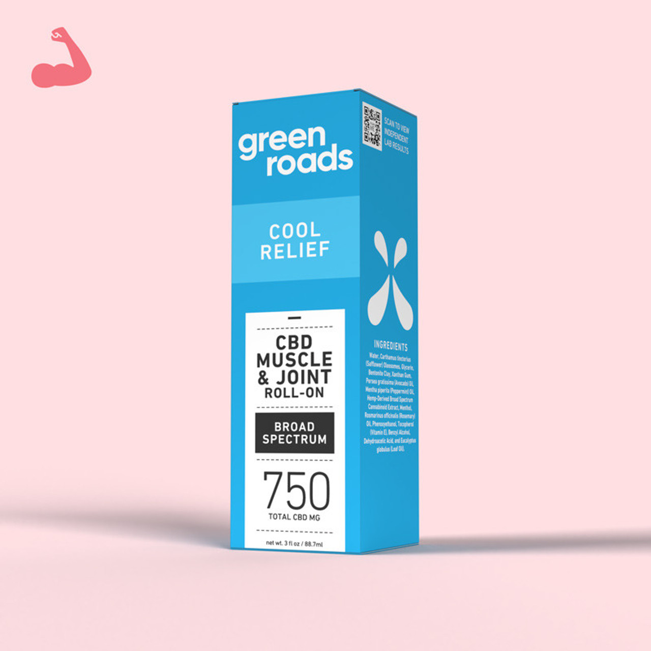 Green Roads Cool Relief Roll On 3oz