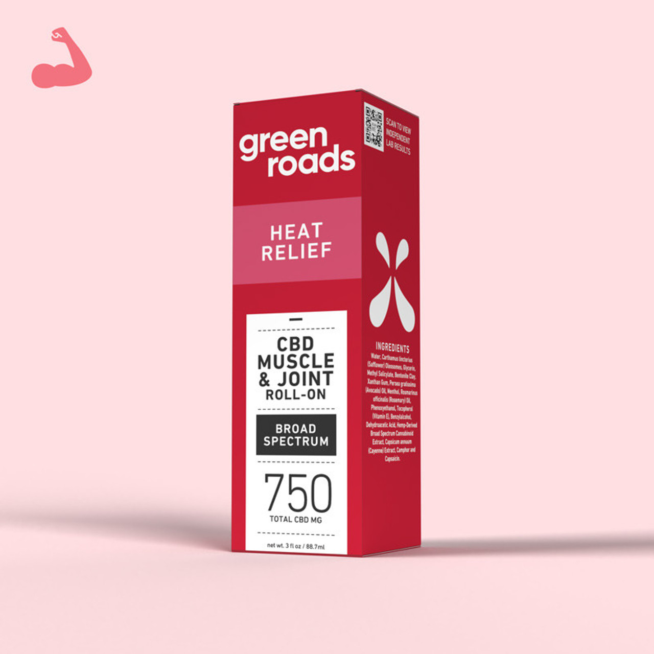 Green Roads Heat Relief Roll On 3oz