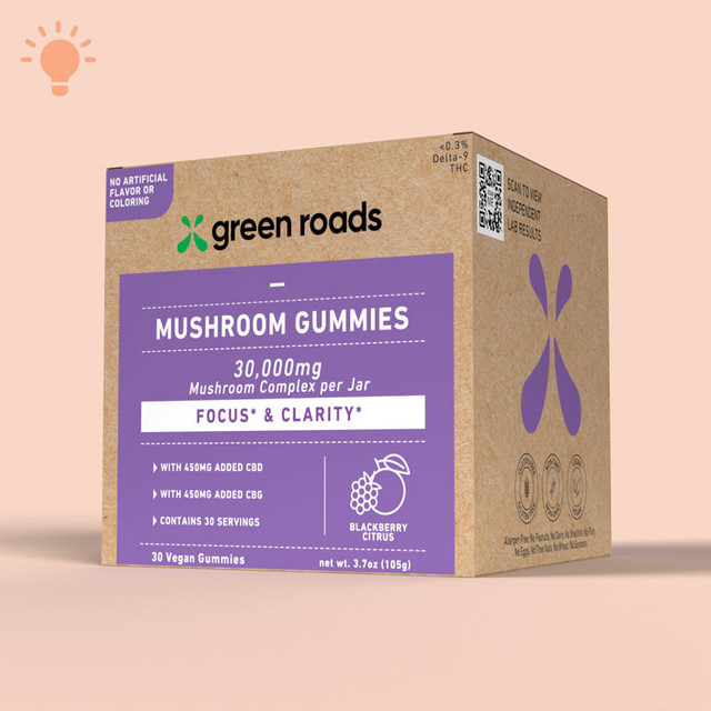 Green Roads CBD + Mushroom Gummies 30ct