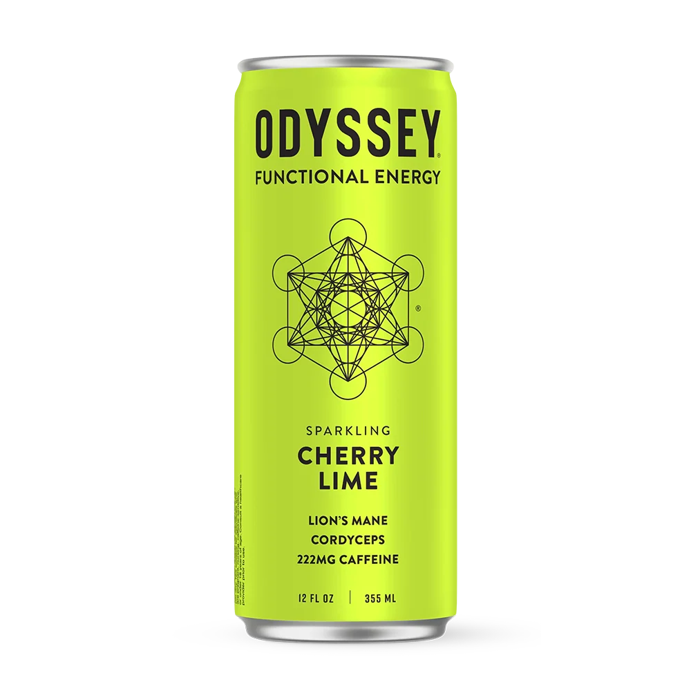 Odyssey Elixir 222 Mushroom Sparking Energy 12 pack