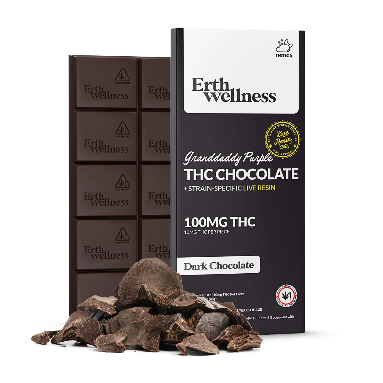 Erth Wellness Delta-9 Chocolate Bar