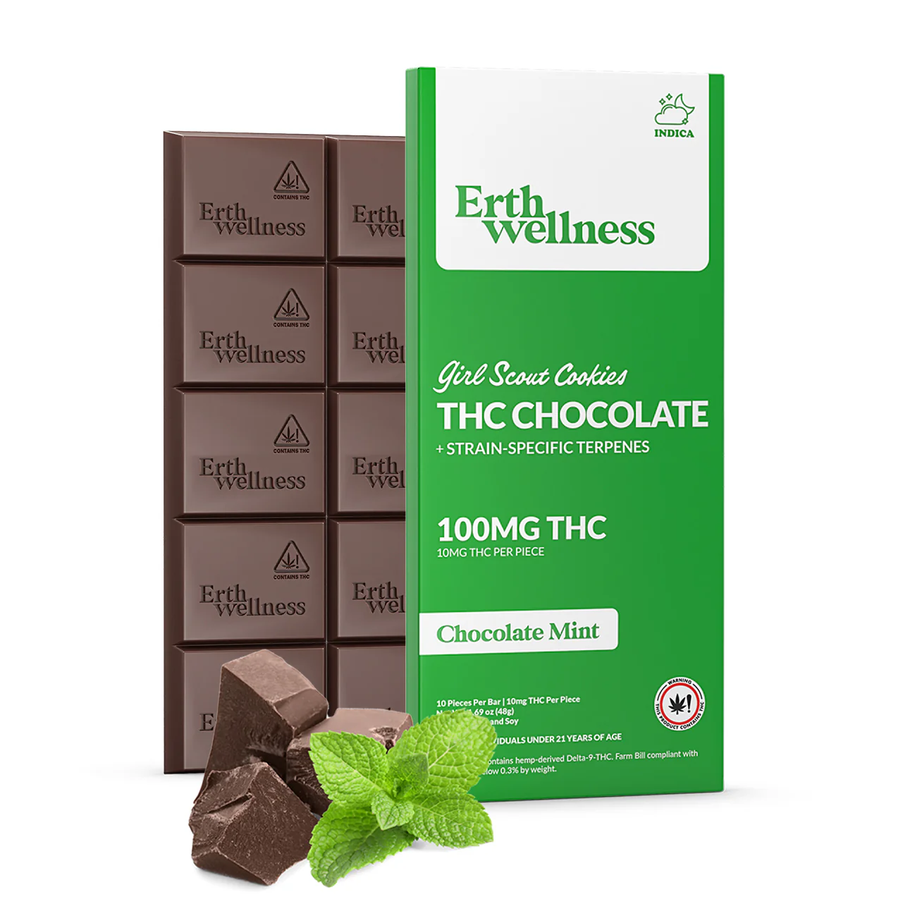 Erth Wellness Delta-9 Chocolate Bar