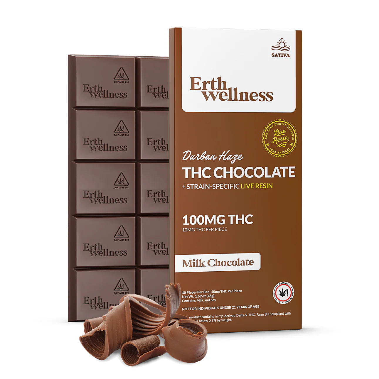 Erth Wellness Delta-9 Chocolate Bar