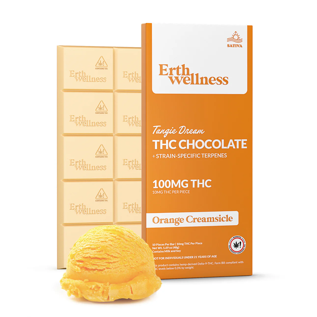 Erth Wellness Delta-9 Chocolate Bar