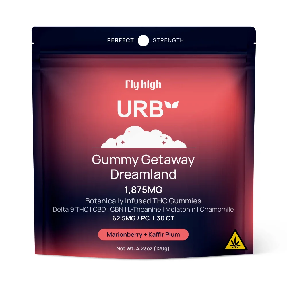Urb D9 + CBD + CBN Botanically Infused Gummies 30ct