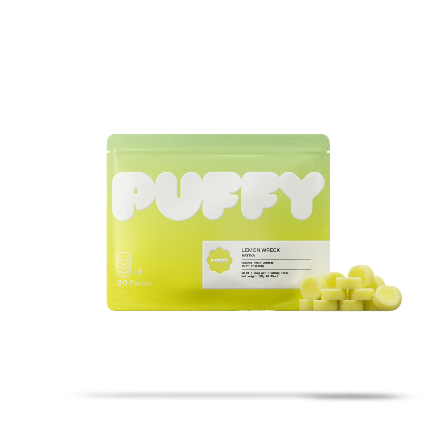 Puffy CBD + Delta-9 Live Resin Gummies 20ct