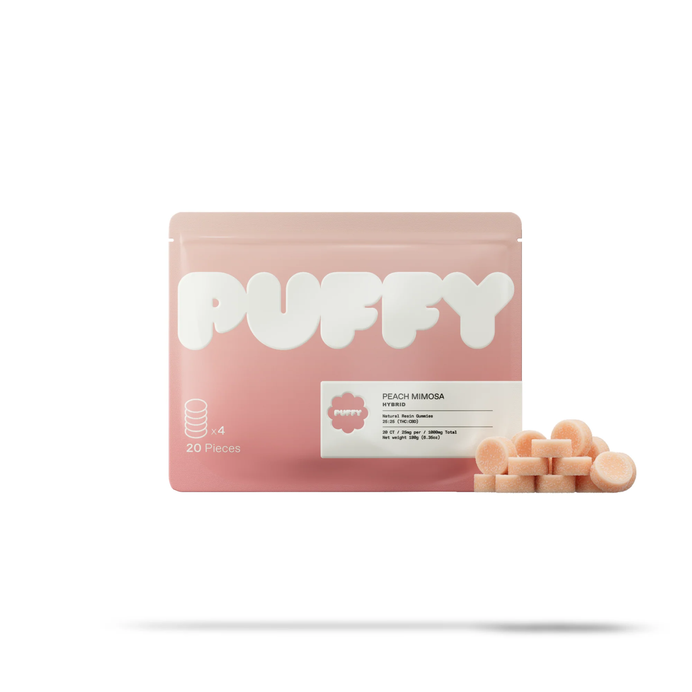 Puffy CBD + Delta-9 Natural Resin Gummies 20ct