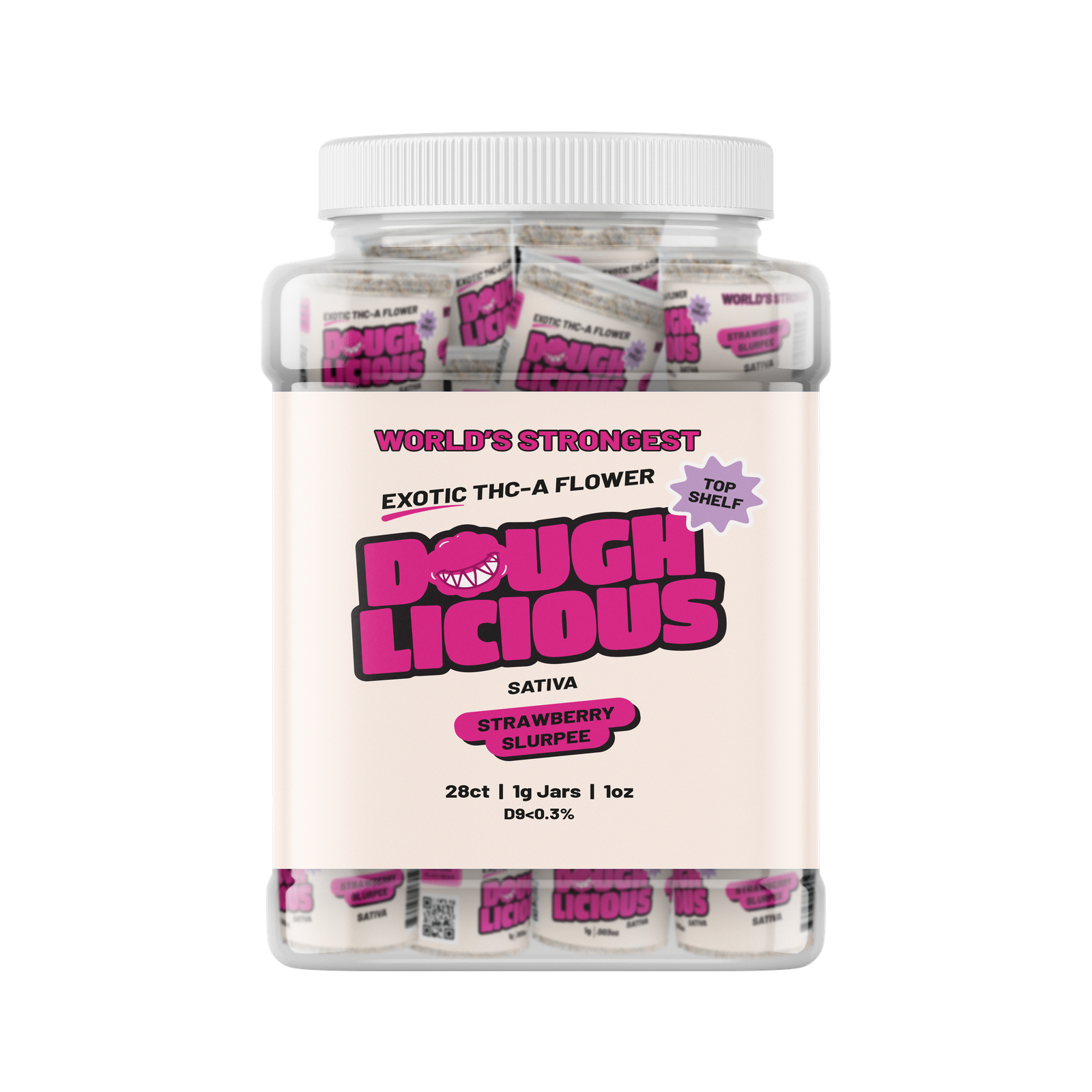 Doughlicious Exotic THCa Flower 28 x 1 Gram
