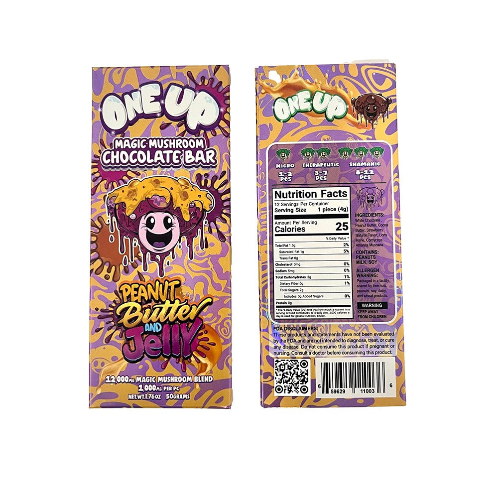 One Up Magic Mushroom Chocolate Bar