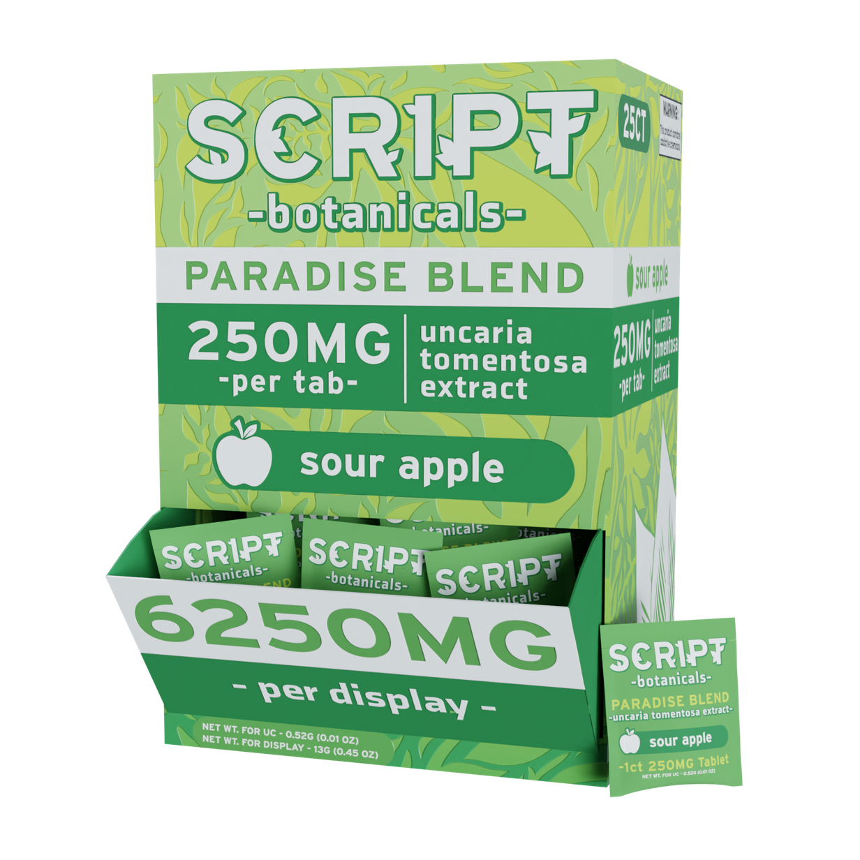 Script Botanicals 250mg Tablets
