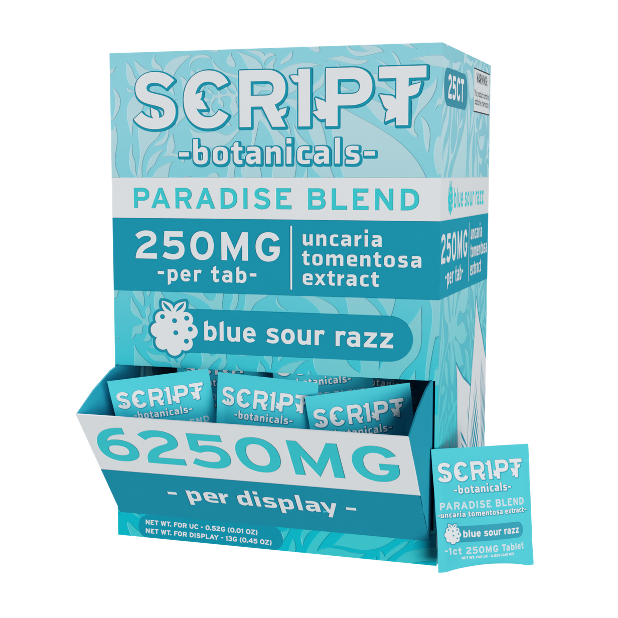 Script Botanicals 250mg Tablets