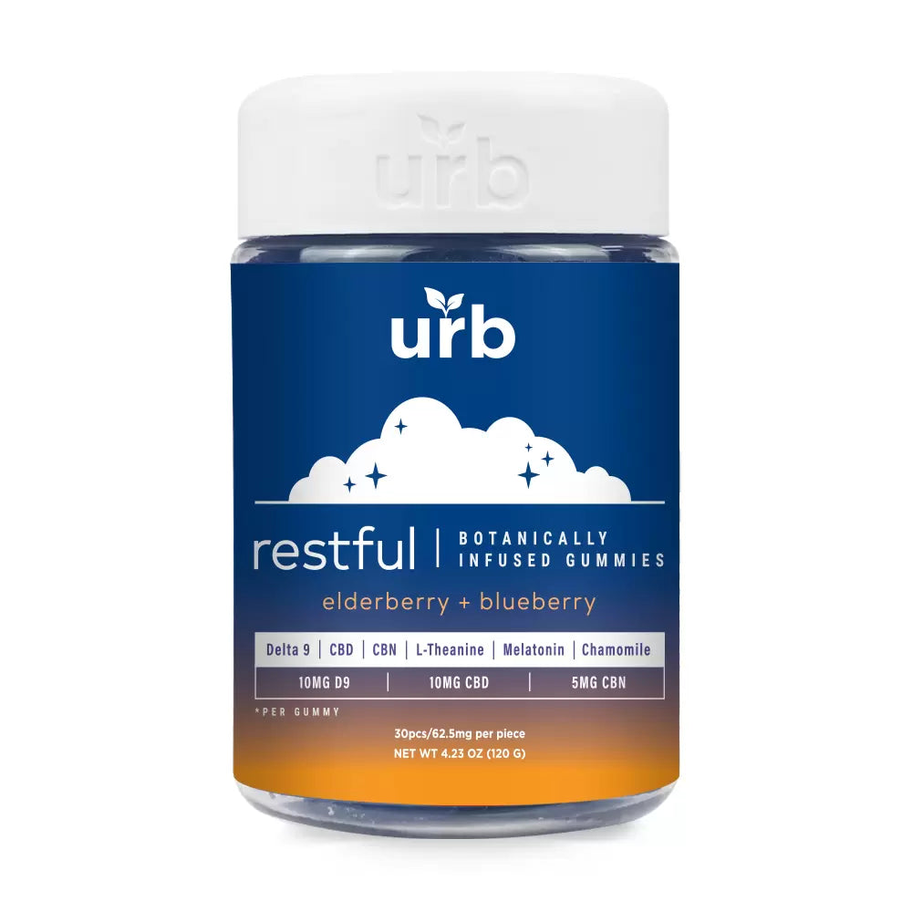 Urb D9 + CBD + CBN Botanically Infused Gummies 30ct