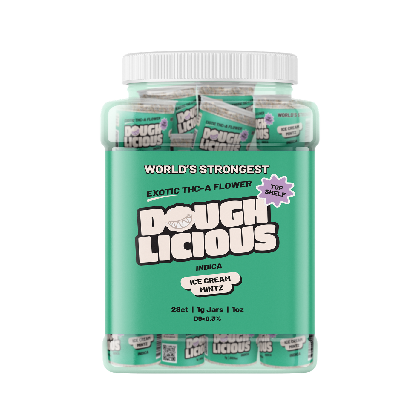 Doughlicious Exotic THCa Flower 28 x 1 Gram