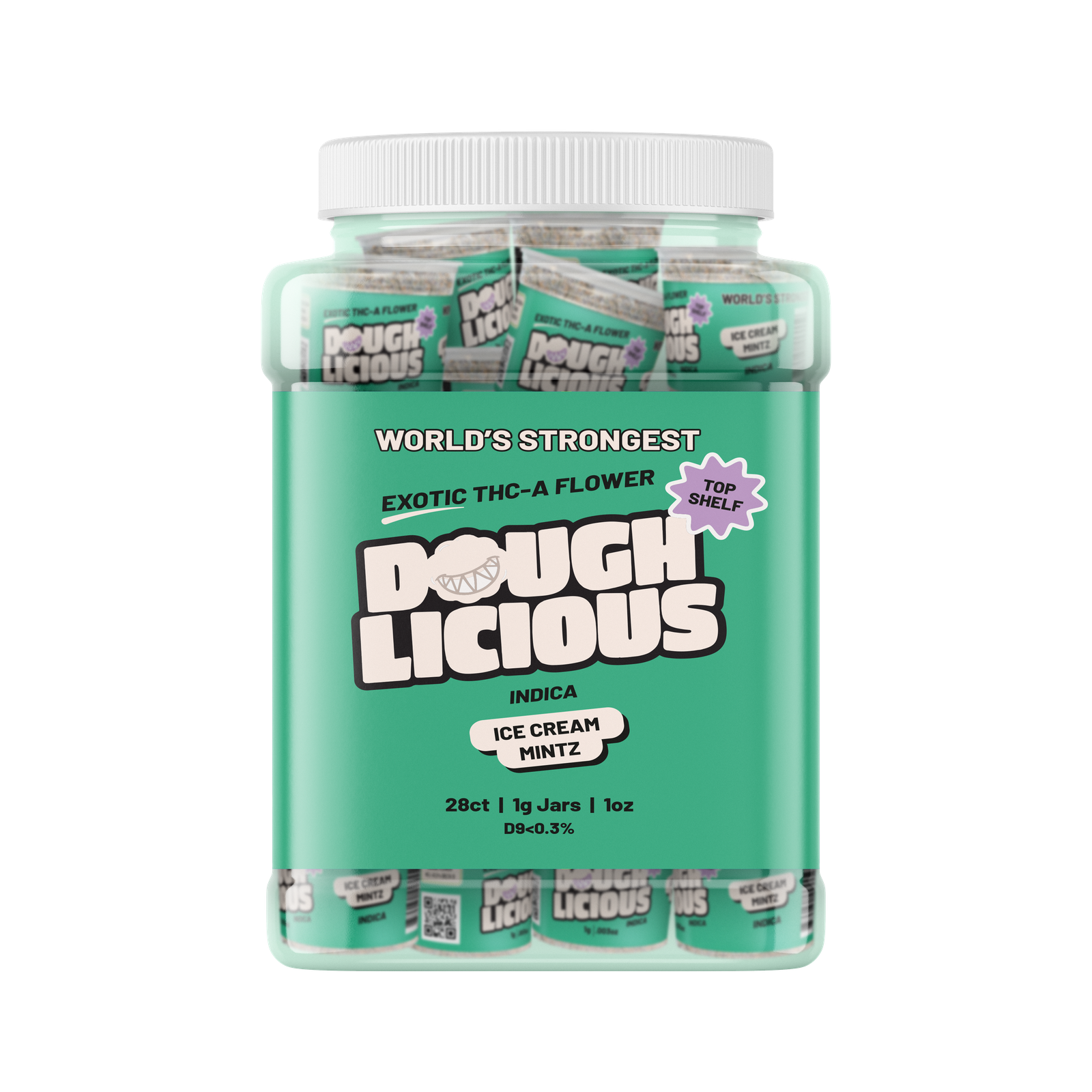 Doughlicious Exotic THCa Flower 28 x 1 Gram
