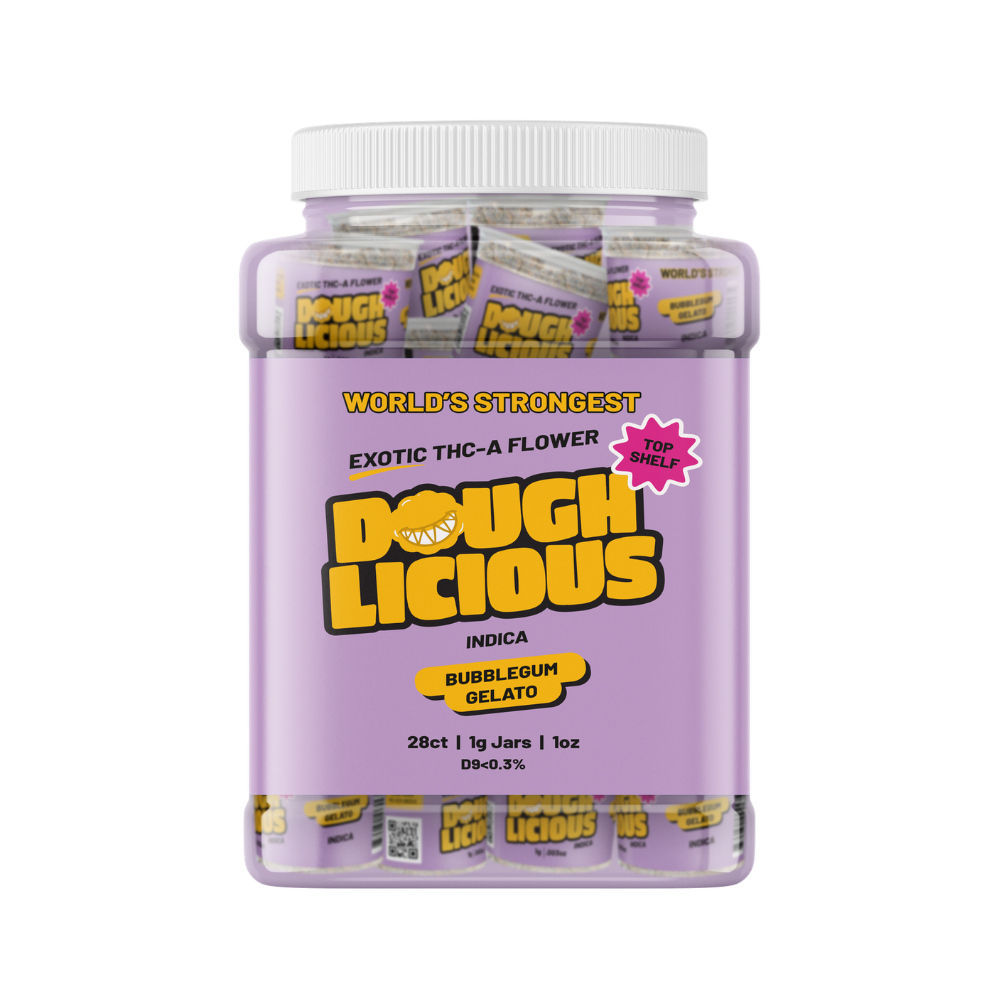 Doughlicious Exotic THCa Flower 28 x 1 Gram