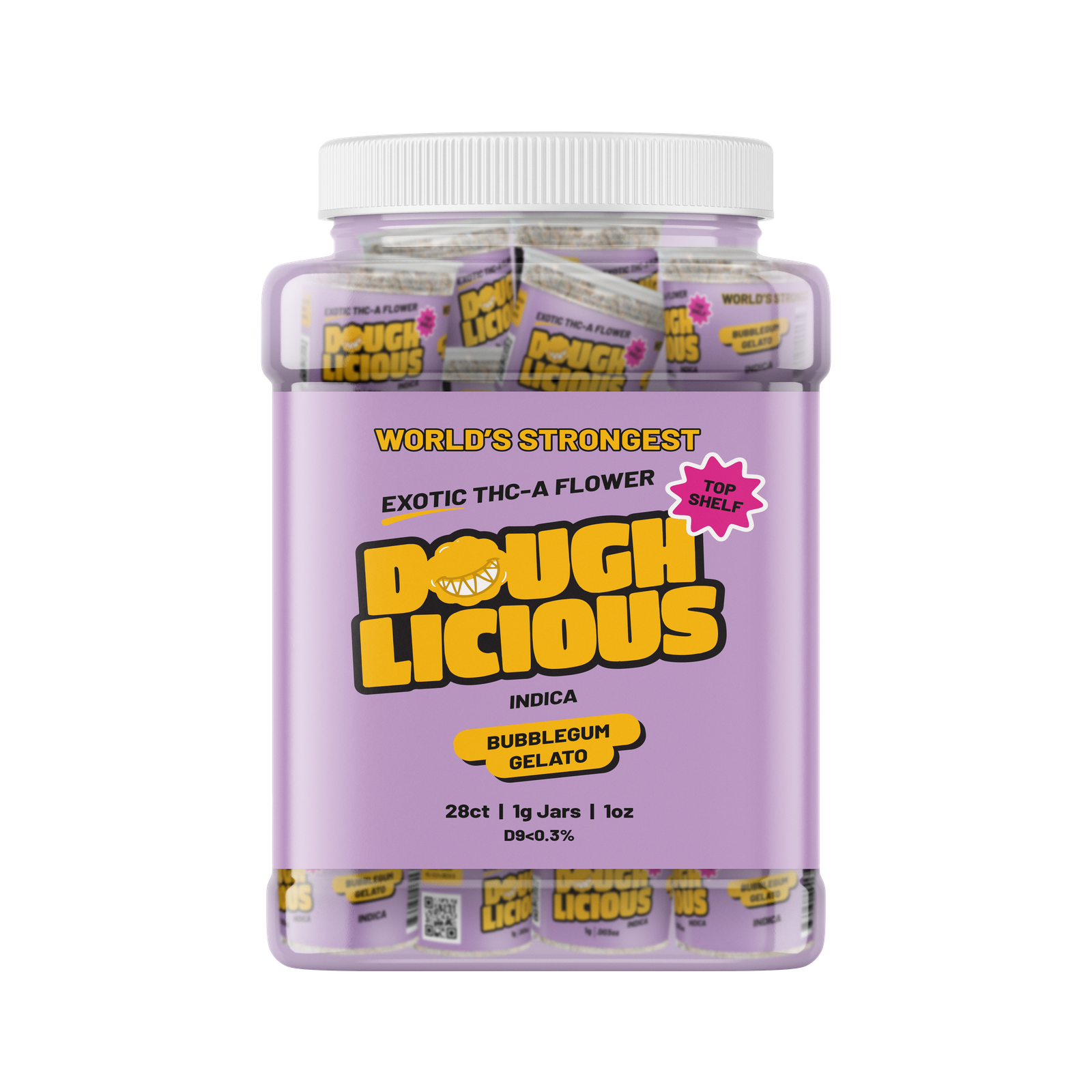Doughlicious Exotic THCa Flower 28 x 1 Gram