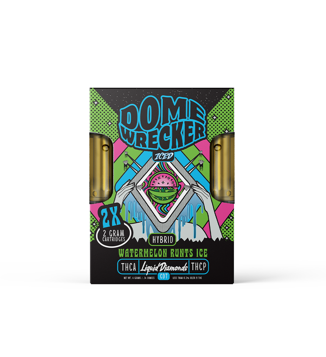 Dome Wrecker THCa + THC-P Liquid Diamond Cartridges 2g x 2ct