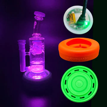 Glow Guard Silicone Bong Base USB Rechargeable LED Protection