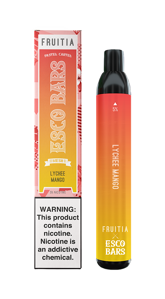 Esco Bars Nicotine Disposables Fruitia Collection