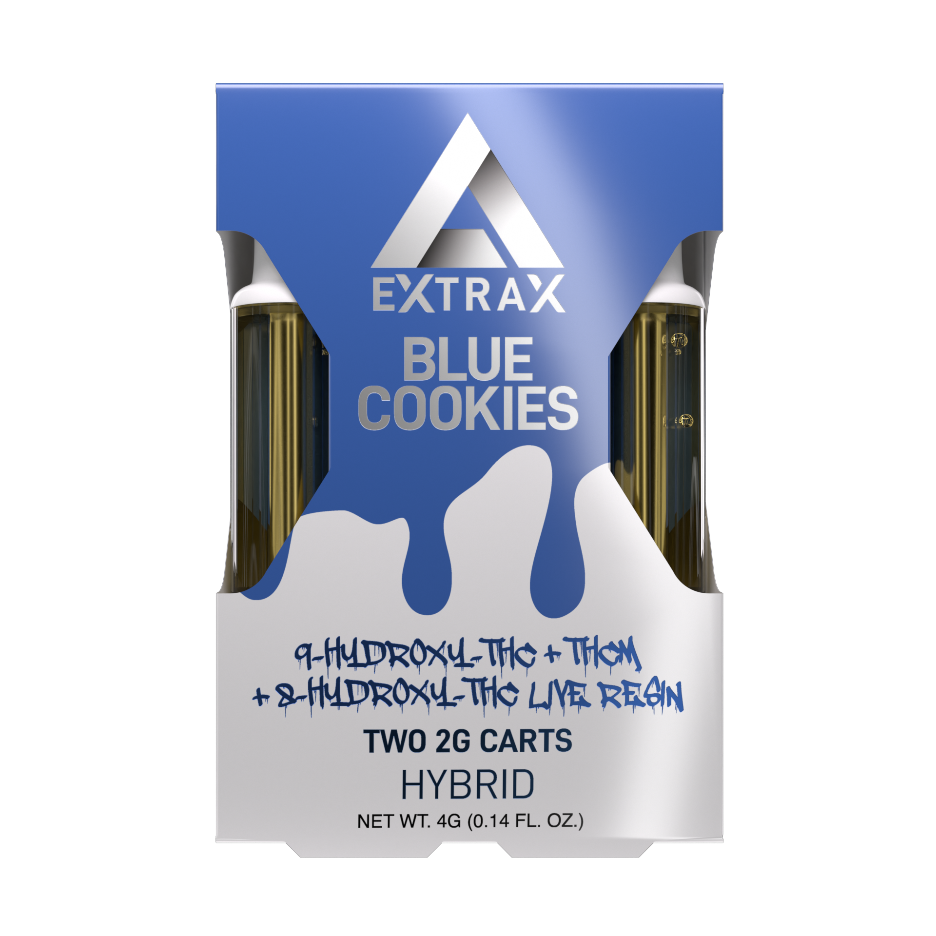 Extrax 9-HXY + THC-M + 8-HXY Live Resin Cartridge 2 Gram 2 Pack
