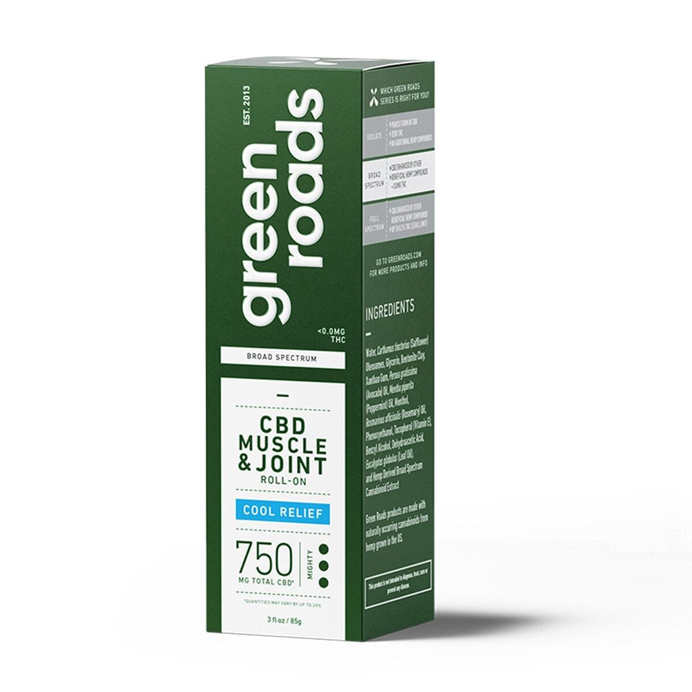 Green Roads Cool Relief Roll On 3oz